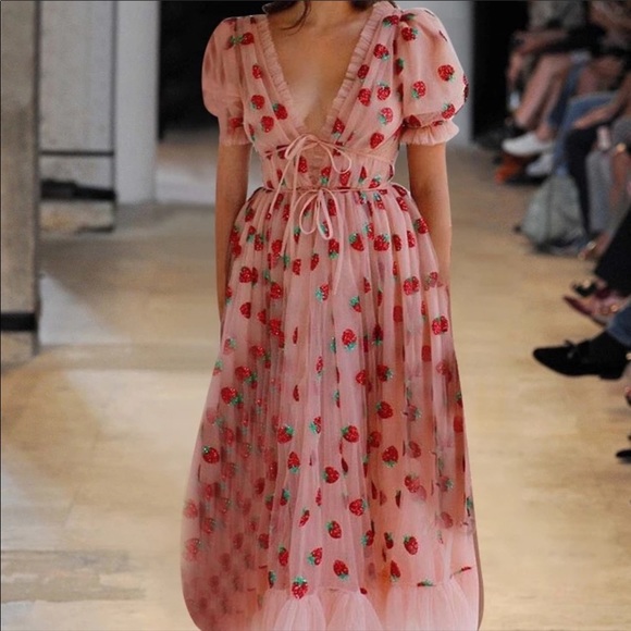 asos strawberry dress